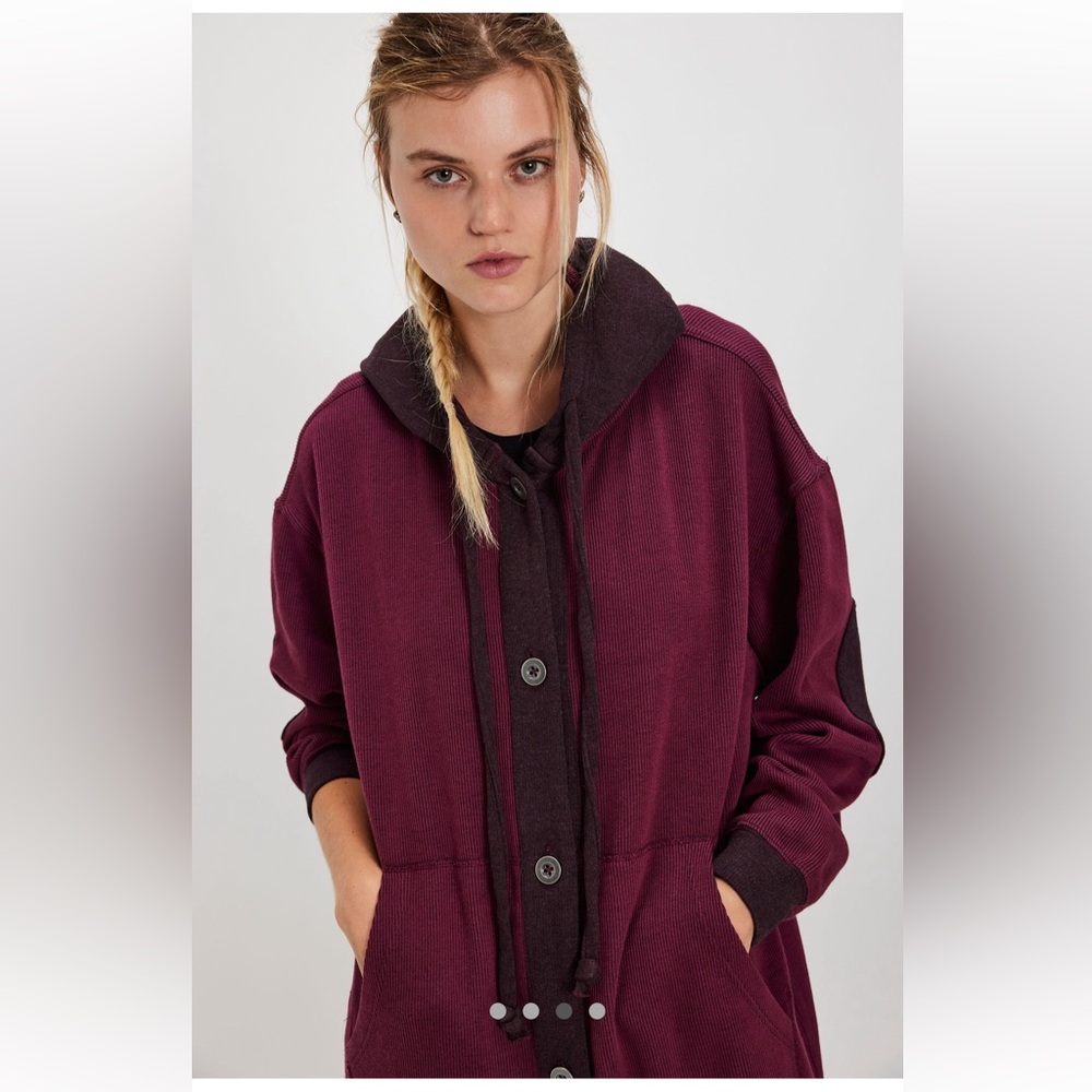 NWT FREE PEOPLE TOMORROWS SWEATSHIRT CARDIGAN 🔥 - Picture 3 of 5